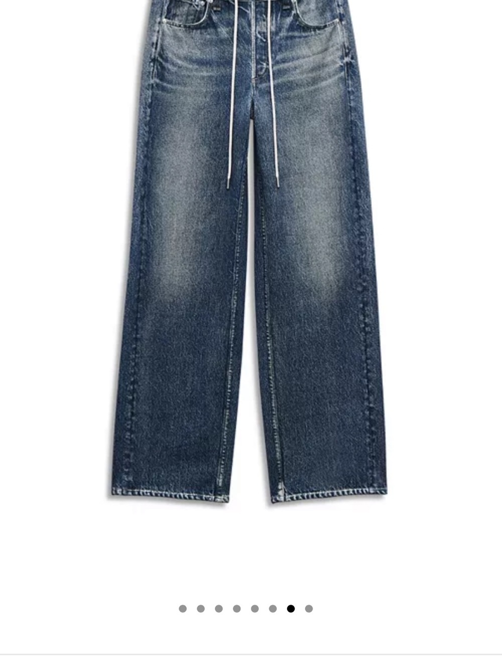 NWT Rag & Bone Miramar Terry Drawcord Wide Pant in Lakewood; Size S - Picture 7 of 10